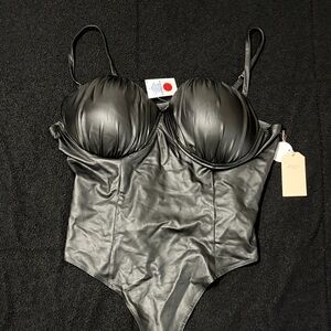 Rainbow Black Bodysuit